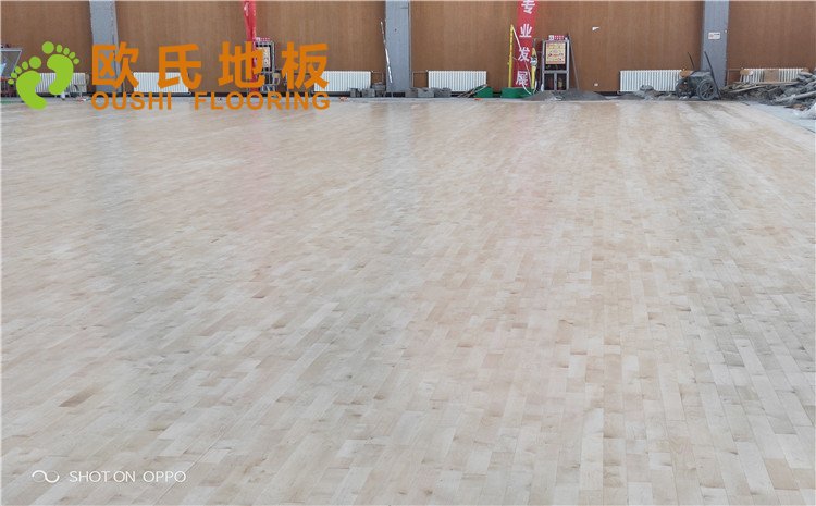 西寧市世紀職業(yè)技術學校籃球訓練館木地板圖片